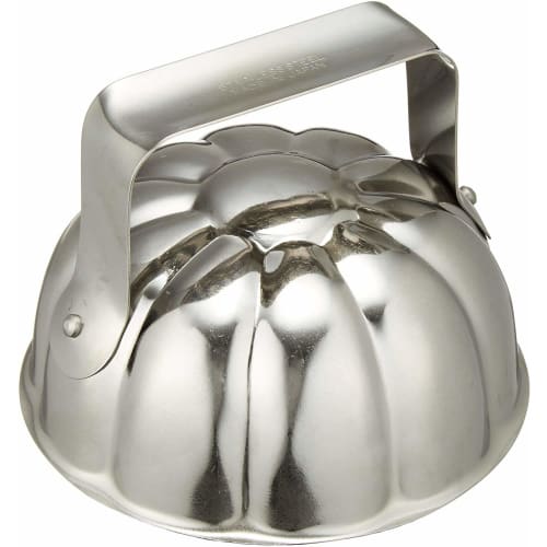 Kanda Kan Rice Mold, Stainless Steel, Made in Japan, Chrysanthemum Design, Suitable for Commercial and Home Use, 058008