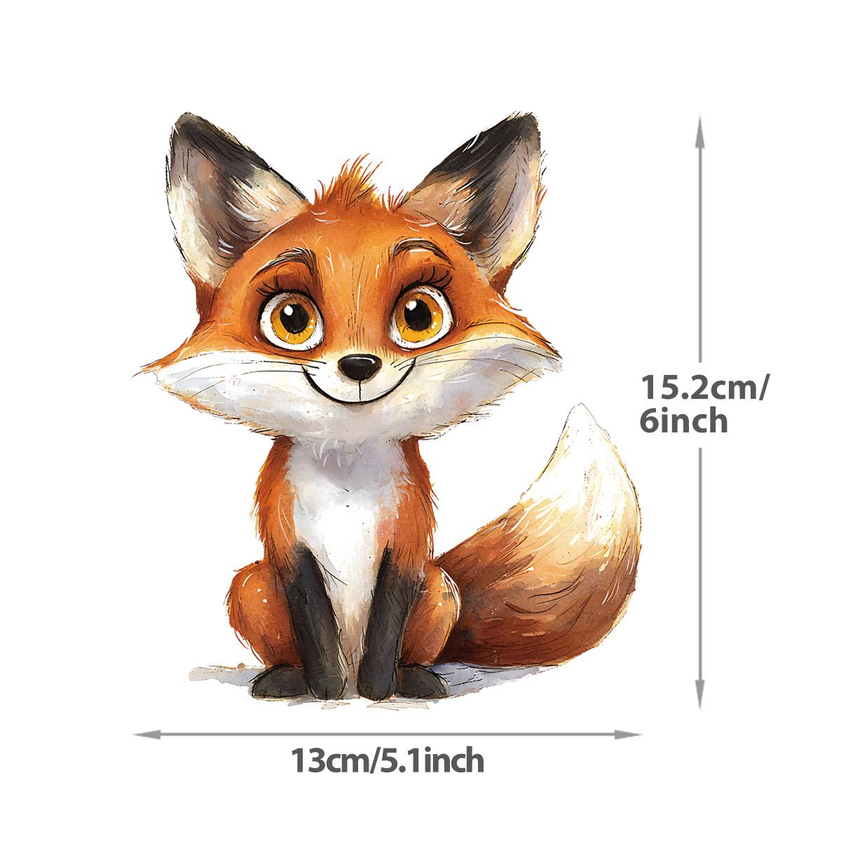 

Angry Smile Foxes Термопереводные наклейки Анималистичный принт Нашивки Толстовки Аппликация Футболка Сделай Сам Наклейки для Одежды Ptches