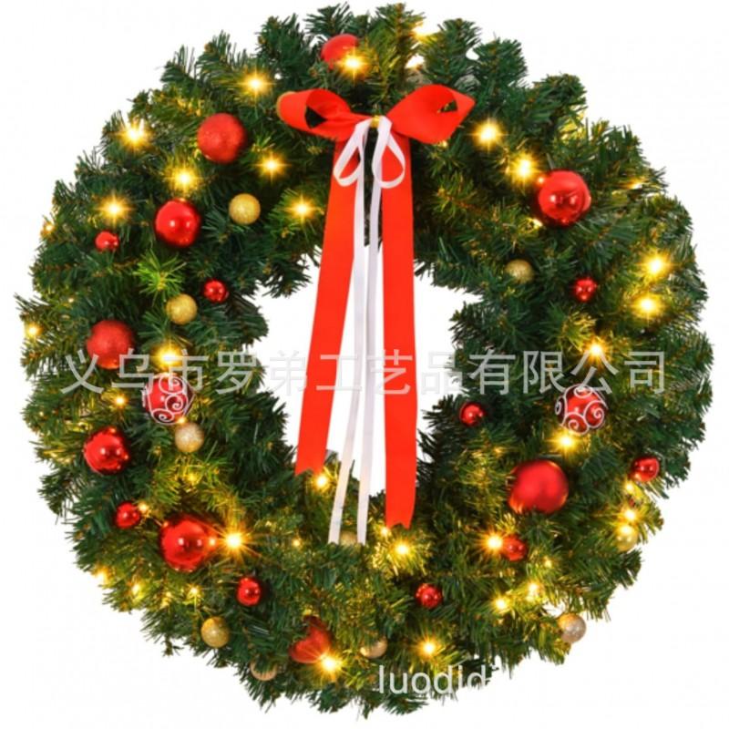 Christmas Wreath Door Hanging Decor Home Mall Window Party Festive Simulation Ornament