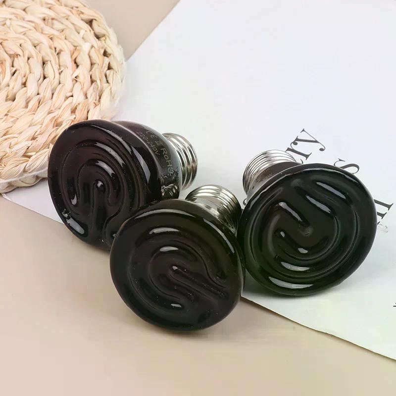 1Pc Reptile Pet Box No Light Far Infrared Ceramic Heating Lamp E27 Small Mini Heat Lamp 25W 50W 75W Mini Pet Heating Lamp