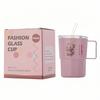 Stylish Double-Layer Mug with Handle - Summer Coffee and Milk Glass Cup