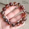 Natural Red Limonite Quartz Trendy Strand Bracelet Rare Stretch Yellow Phantom Round Beads Women Men Jewelry AAAAA