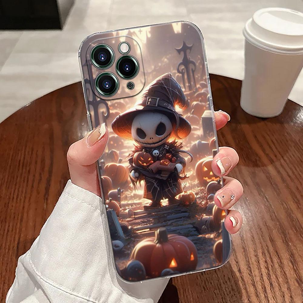 Phone Case For iPhone 17 Pro Max 17E 11 12 13 14 15 16 Pro Max Plus 17 Air 16E 7 Soft Cover Cute Baby Jack Skellington Halloween