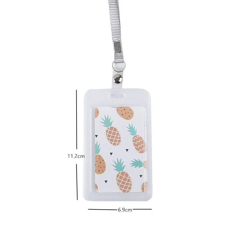 Creative Kawaii Plastic Translucent Card Holder Note ID Credit Card Bus/catering Student Bank Protection Card Holder Random