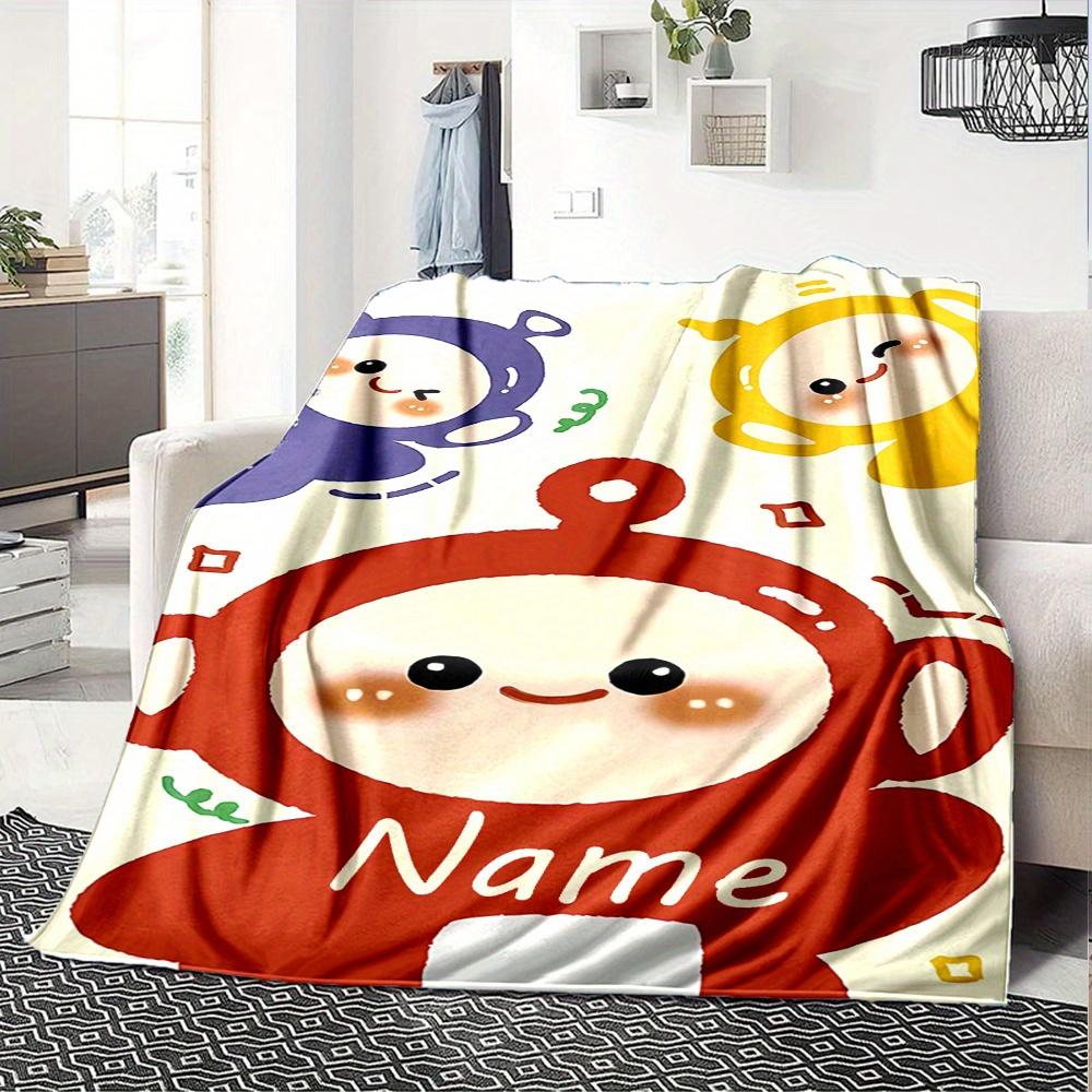 Monkey Friends Blanket Soft And Cozy Custom Name Gift For All Holidays Home Decor Office Nap Outdoor Holiday Gift Playful Design Polyester Blanket