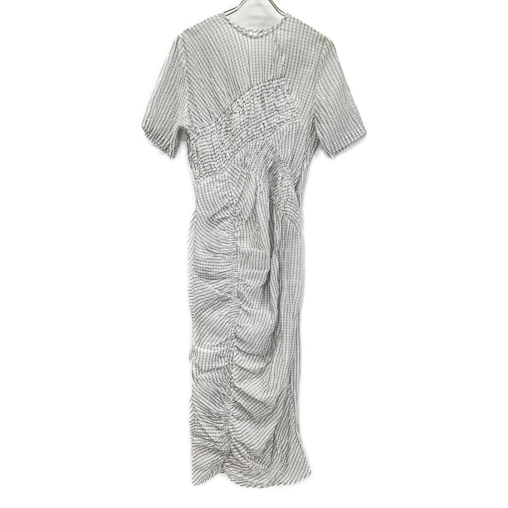 CLANE 25Stainless Steel 18112-5182 MIX RANDOM SHIRRING ONEPIECE Dress 1 whiteUsed