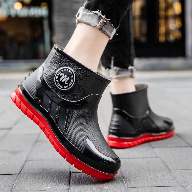 

Мужские водонепроницаемые нескользящие ботильоны для дождя с бархатной подкладкой для всесезонного использования 44