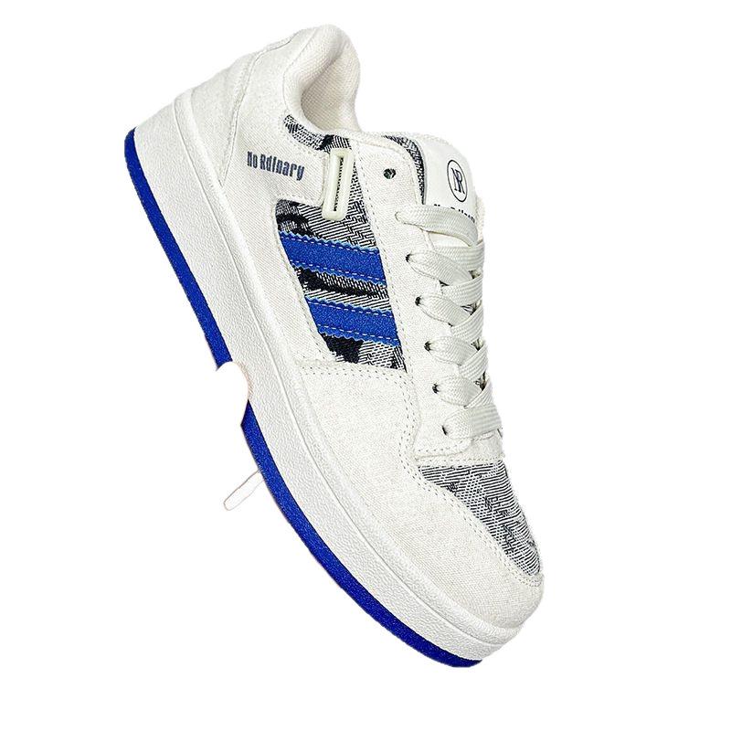 High-value Retro Hong Kong Style Bread Shoes Women's Ins Tide 2025 Spring New Denim Versatile Casual Board Shoes
