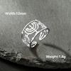 Lucktune Judaism Menorah Rings for Women Stainless Steel Star of David Candle Holder Open Rings Hanukkah Chanukah Jewelry Gifts