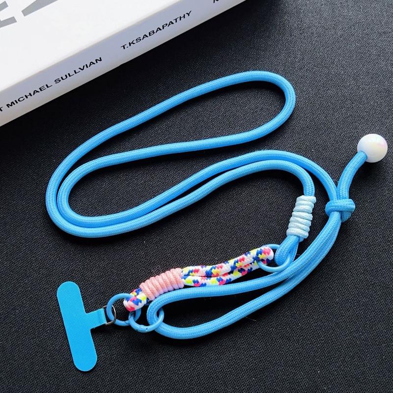 1Pcs Multi-Functional Adjustable Fancy Lanyard Simple Two-In-One Mobile Phone Lanyard Crossbody Strap Diy Wrist Short Rope A10