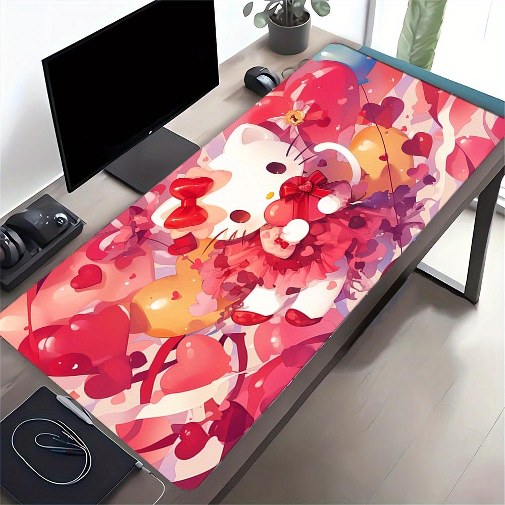 1pc Hello Kitty Hearts Valentine's DayComputer Pad with Vibrant Game Machine Print, Mouse Pads for Desk0515020