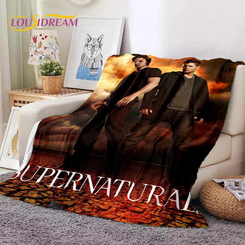 3D Latest Supernatural Dean Sam Soft Flannel Blankets,Throw Blanket Comfortable Blanket for Picnic Beds Sofa Home Bedroom Gift