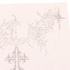 1/2/4Pcs Herbal Cross Fake Tattoo For Woman Thigh Thorn Wing Tattoo Sticker Temporary Tattoos Waterproof Gothic Tattoos