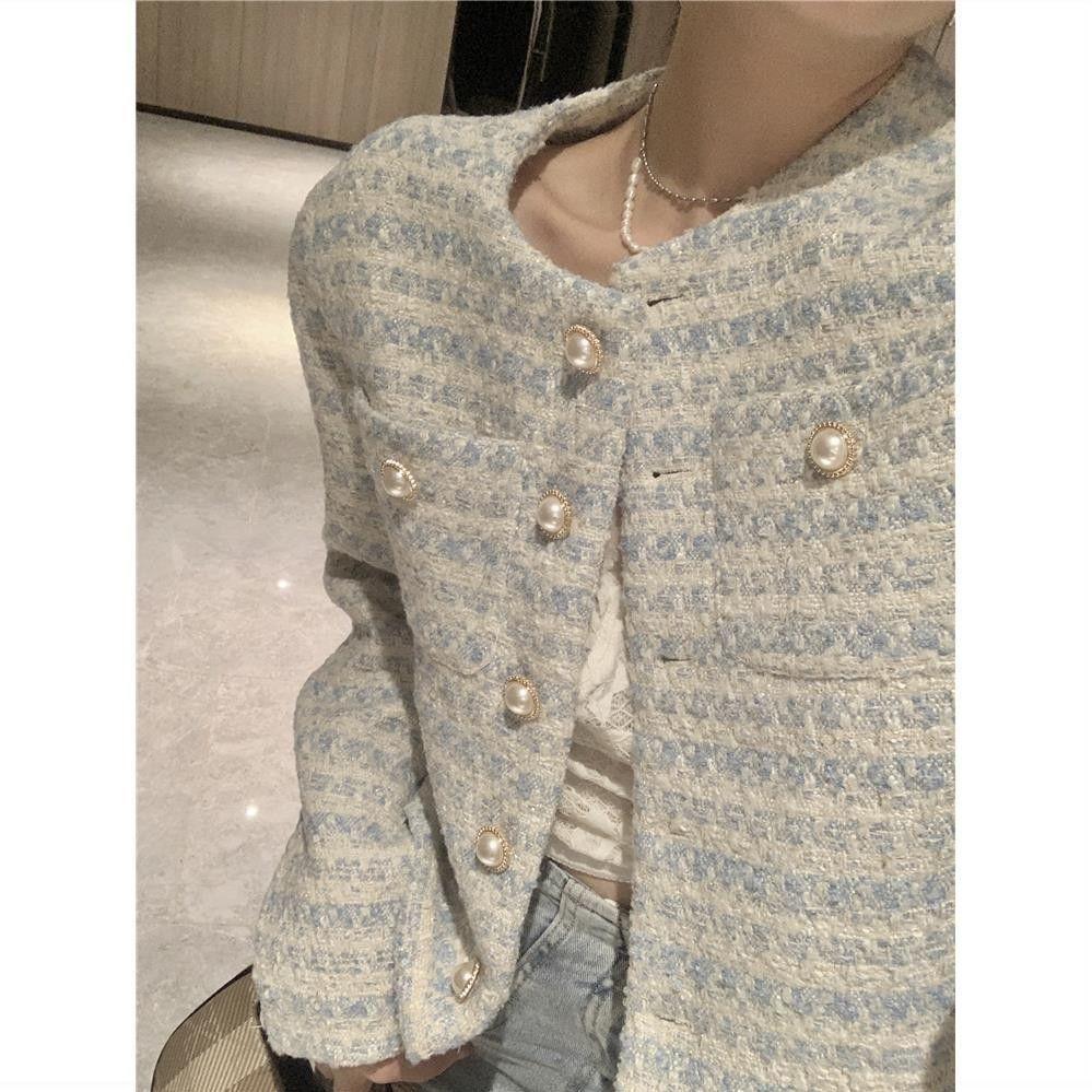 Locker sitzender Kurzmantel mit französischem Design für Damen Frühling und Herbst