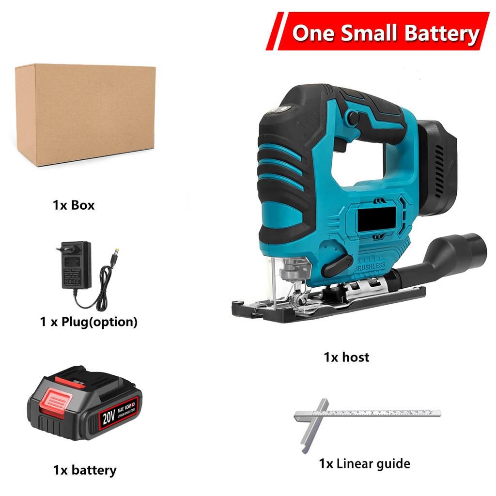 2800RPM Brushless Electric Jig Saw Cordless Rechargeable JigSaws Household Portable Woodworking Power Tool