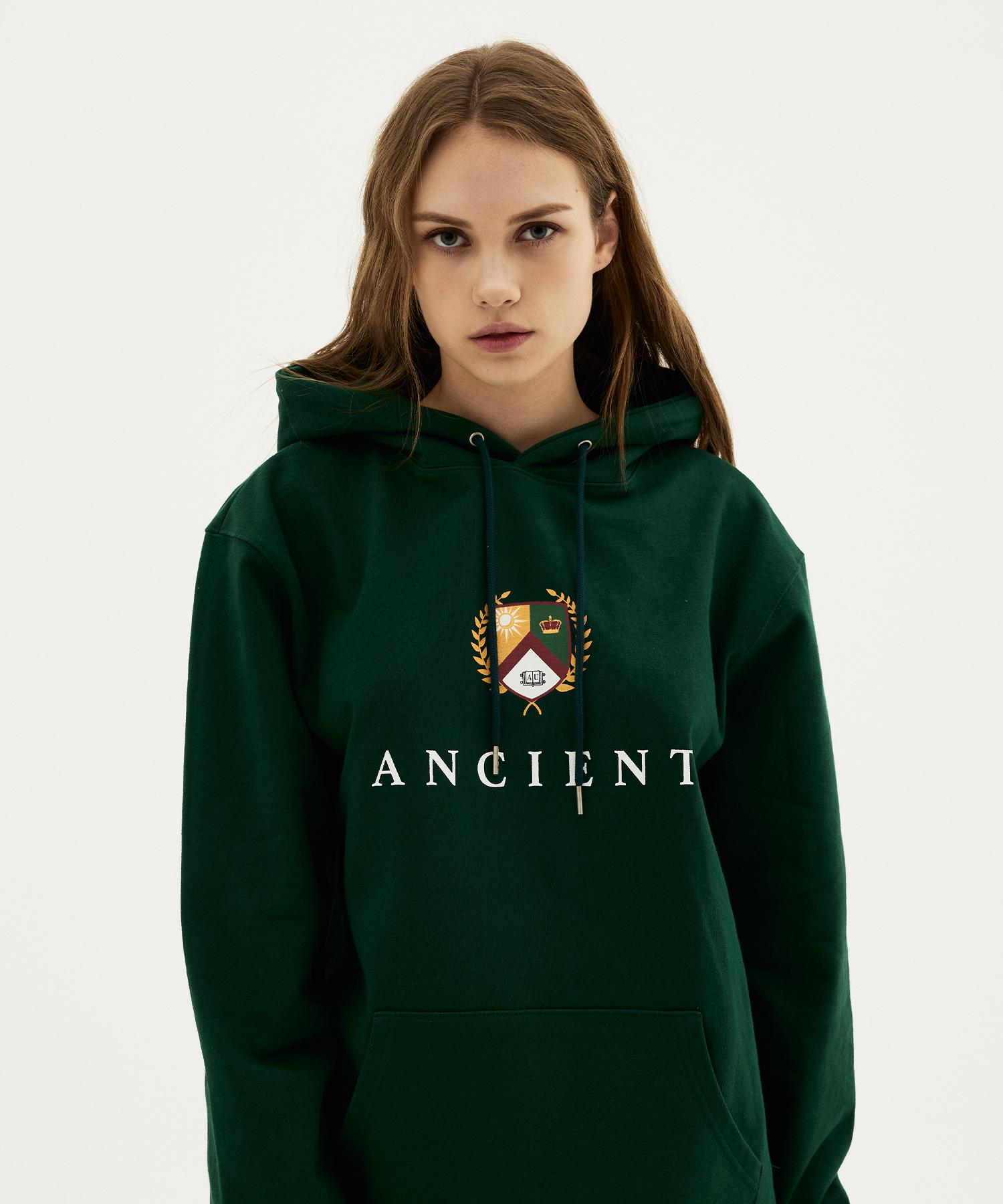 Ancient Union Classic Pullover Hoodie Dark Green L Size