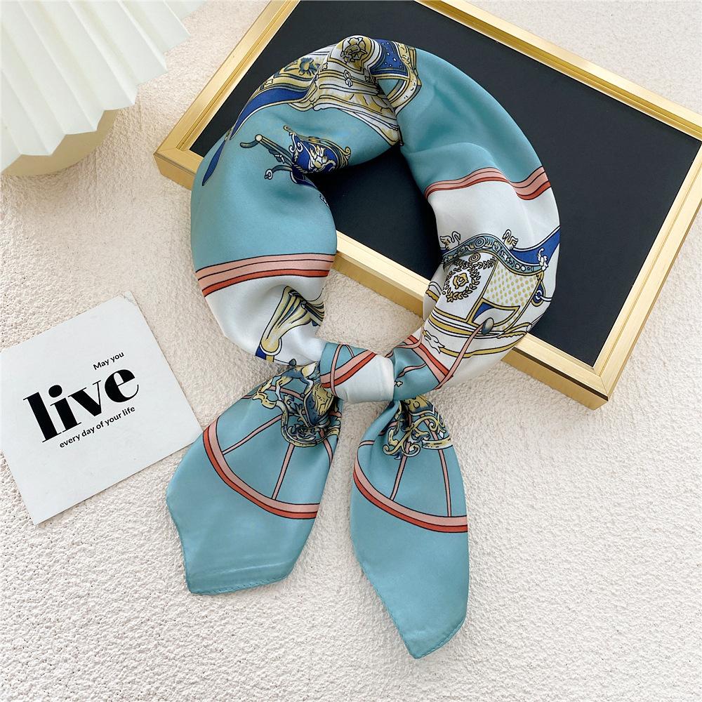 Decorație de modă Esarfă Bentita de păr Cravată Păr 70 Eșarfă pătrată mică Eșarfă de mătase Primăvară și toamnă femei Versatil Eșarfă mică Eșarfă profesională