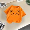 Girls' Cute Printed Loose Short Sleeve T-shirt - Summer Round Neck Top