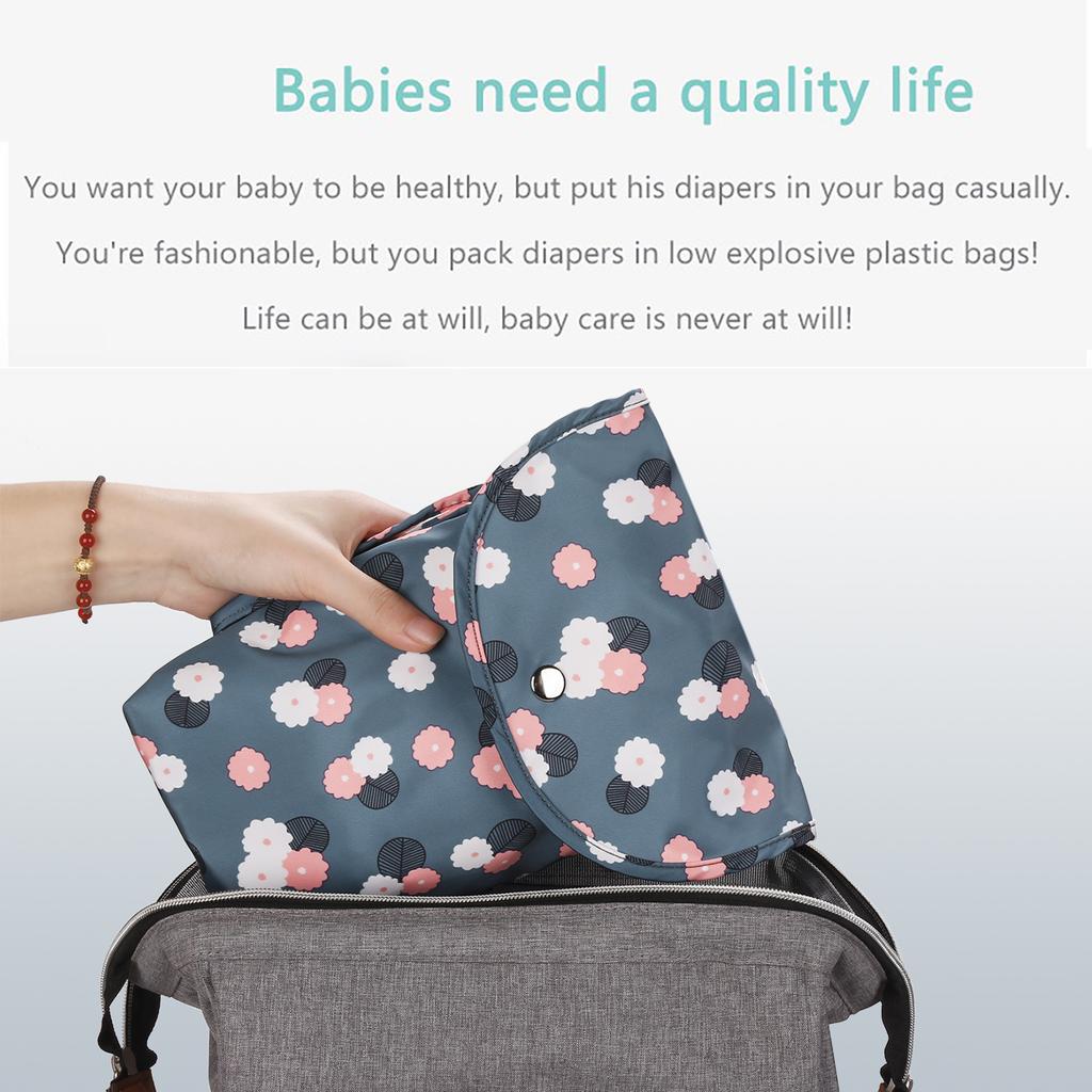 Waterproof Reusable Baby Diaper Bag Mommy Storage Organizer Travel Diaper Backpack for Baby Changing Bag Baby Care Accessories