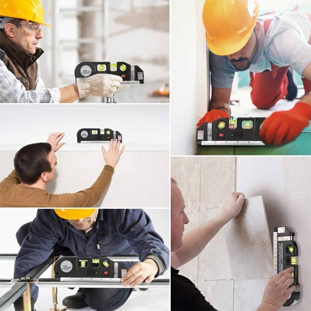 Profi laserová vodováha - Přesné měření se zvýšenou viditelností - Ideální pro DIY a stavební projekty