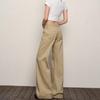 Women's Retro Khaki Low-Waisted Micro-Flare Jeans for Summer/Fall 2025