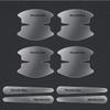 8Pcs Transparent Car Door Handle Wrist Bowl Trim Stickers For Mercedes Benz A C E Class GLE GLB GLC W205 W212 W213 X253 RY1