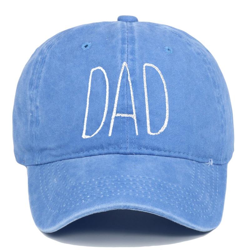 "DAD MOM" Gestickter Verstellbarer Fischerhut, Vintage-Wasch-Stil, Neutrale Unisex-Sonnenkappen für Outdoor-Aktivitäten, Urlaubsgeschenk