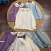 1116 Spring New Women's Lapel Japanese Cotton and Linen Shirt Loose Shirt Top Cardigan Embroidery Mori