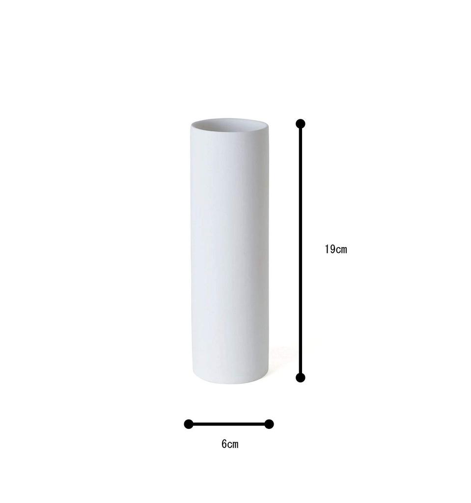 TAMAKI Vază de flori Alb 6 x 19 cm AYA T-910498