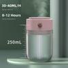 Portable Ultrasonic Humidifier Usb Mini Mist Fogger Car Air Freshener Purifier With 7 Color Light Umidificador For Home Office