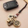 Universal Car Interior Hanging Pendant Lucky Charm Vintage Keychain Pendant Decoration Handmade Animal Themed Craft