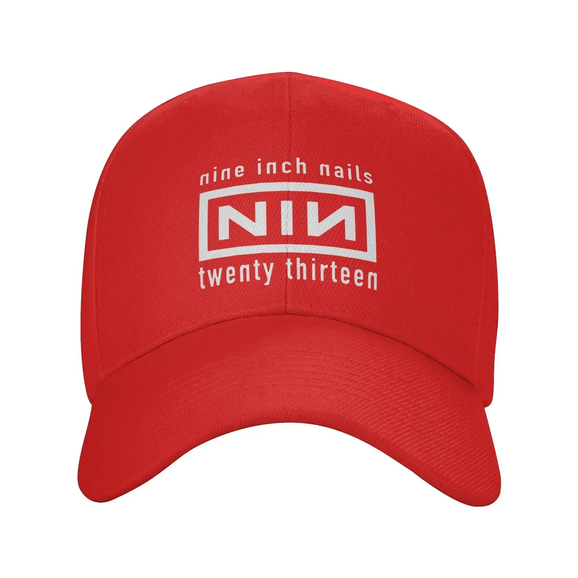 

Men WomenNIN Logo Band Hat Fashion Snapback Cap Adjustable Casual Headwear Adjustable
