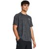 Under Armour Logo Print Loose Fit Crew Neck Short Sleeve T-Shirt Men Tops Black 1382796-001