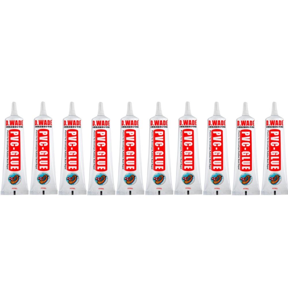 60ML PVC Adhesive Inflatable Boat Repair Glue SUP Repair Glue Inflatable Boat Paddle Board Kayak Tube Repair Glue 1-10pcs