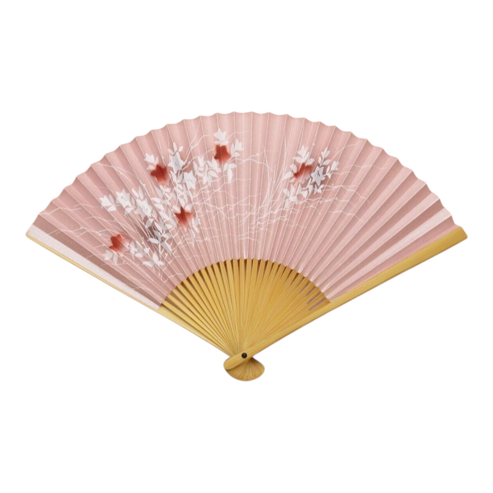 

Кё Сэнсу Кикё Киото Сделано в Японии Женский бумажный веер Японский аксессуар Мастерство Для себя Подарок Презент длина х 33см ширина в разложенном виде (розовый) розовый