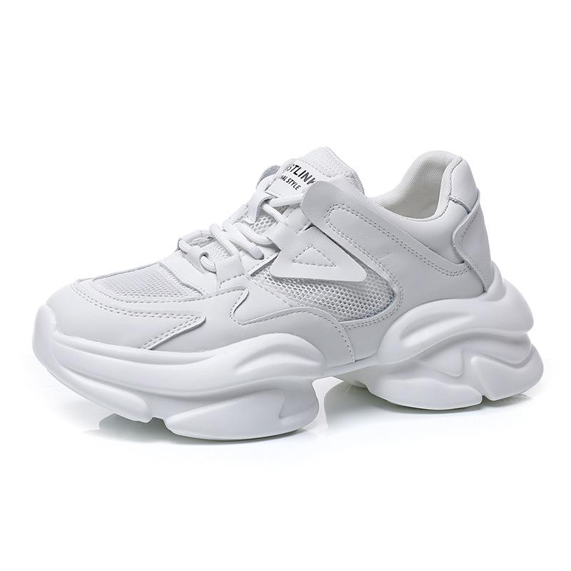 thick-soled women's tide spring new muffin shoes women's height-increasing sports little white shoes women