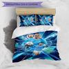 Set Biancheria da Letto 3 Pezzi Stampato Erling Haaland Traspirante Copripiumino con Federe Biancheria da Letto Decorativa per Camera da Letto Casa