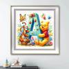 Full Drill Diamond Mosaic Winnie Pooh DIY Cartoon Painting Piglet Cross Stitch Tigger 26 Letters Embroidery Home Decor