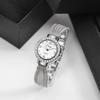 Luxury Fashion Women's Quartz Watch Version Creative Girls' Watch Fashion Mesh Strap Ladies Bracelet Watch