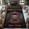 Liverpool Team Customized Name Floor Rug Office Rug Design For Study Room Dining Room Entryway Outdoor Antislip Carpet Office Home Decor