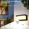 Led Outdoor Wall Light Waterproof Ip65 Motion Sensor Led Outdoor Lighting Porch Lights Balcony Garden Lights Outdoor Wall Lamp