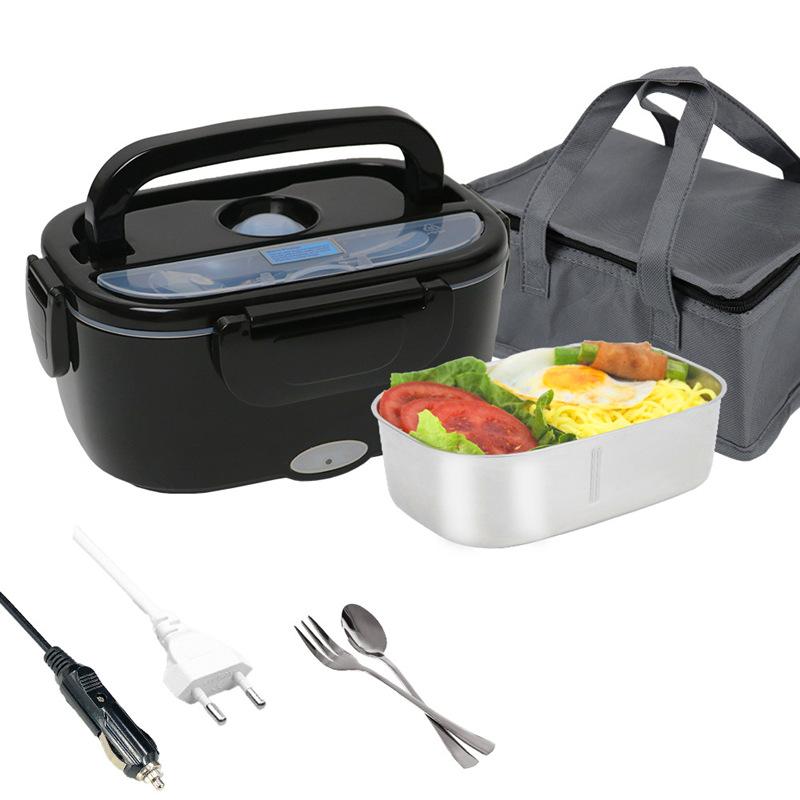

Electric lunch box food heater, 304 stainless steel liner 12V24V car home