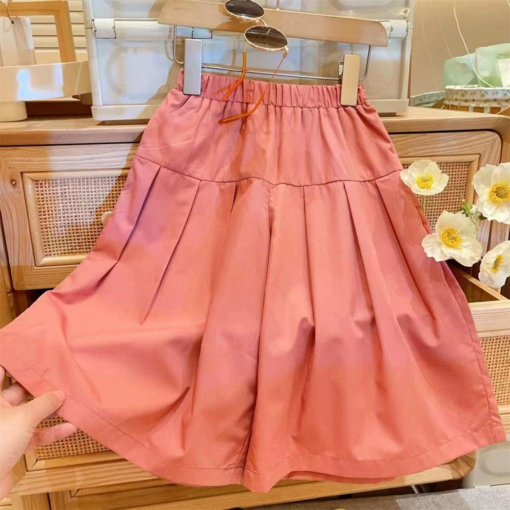 Girls' Summer Children's Clothing Set: Floral Print Sleeveless Tank Top + Skirt-Pants Fresh Two-Piece Set