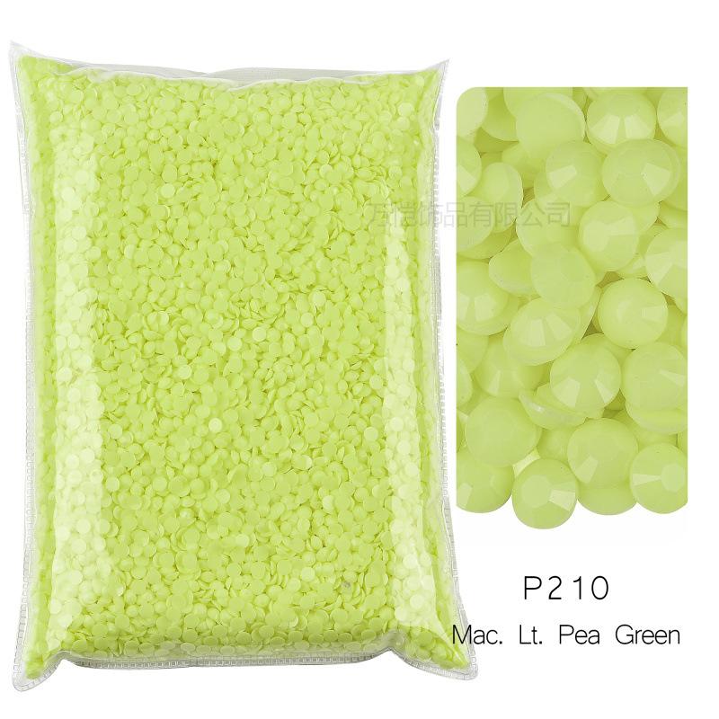 

Resin Rhinestone Flat Bottom Drill Violent Bear Mobile Phone Sticker Drill, Solid Color Jelly Bottom Diy Macaron Series Jewelry Accessories SS16-4mm 25,000 pcs half pack