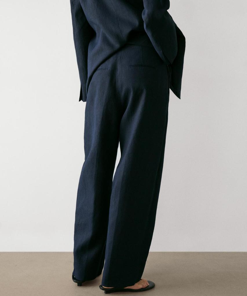 Masimodutti Linen Suit Pants