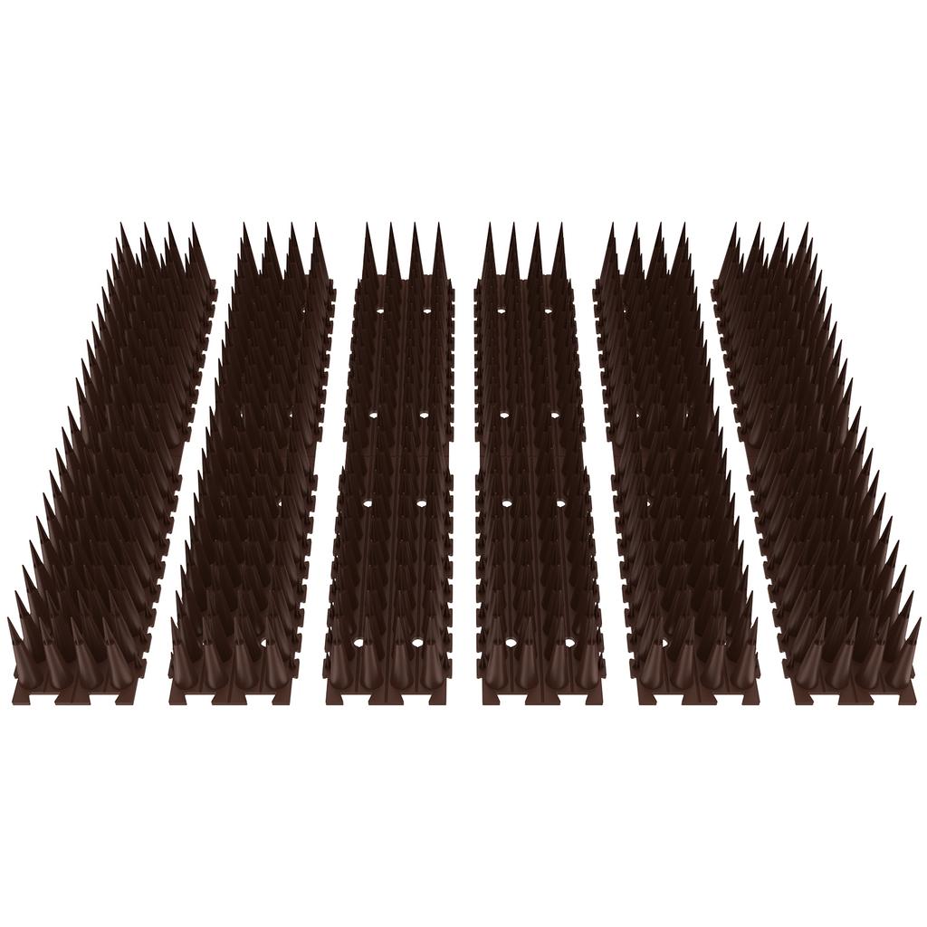 6/12/24Pcs Bird Repeller Spikes Anti Pigeon Anti-bird Squirrel Climb Cat Deterrent Wall Garden Fence Spikes Outdoor