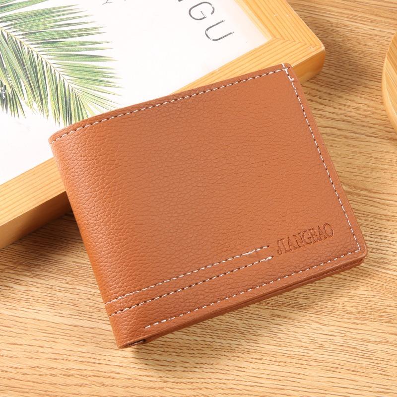 

Новый мужской повседневный кошелек с рисунком личи, платформа для мужского кошелька коричневый