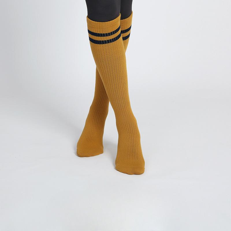 Women Spring and Autumn Yoga Jump Pilates Exercise Fitness Rubber Band Pressure Non Slip Long Socks