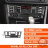 For BMW 5 Series M5 E39 1998-2003 Real Carbon Fiber Sticker Radio AC CD Shift Door Lift Panel Car Accessories Ide Decorative