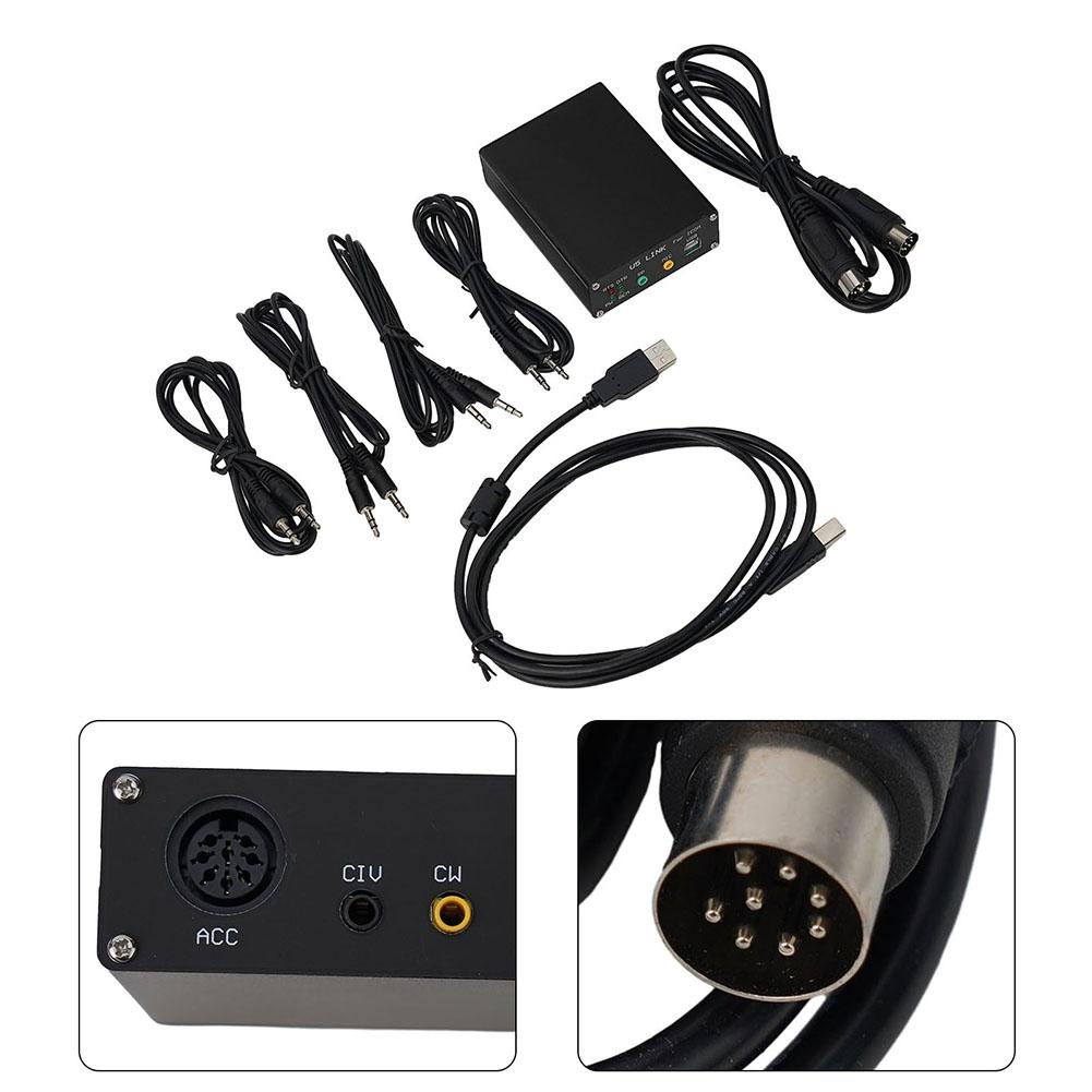 For U5 Link For ICOM Radio Connector With Power Interface DIN8-DIN8/13 Pc66 For HRD/DM780/LOGG32 Accessories